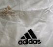 阿迪达斯 （adidas）短袖男夏季运动休闲透气半袖健身跑步男款T恤 白/金 L  实拍图