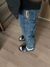 JEEP SPIRIT復古藍做舊牛仔褲男春美式vibe高街直筒褲子潮牌寬松百搭闊腿長(cháng)褲 藍色(夏季薄款) 28(2尺1) 曬單實(shí)拍圖