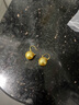 致末海水珍珠耳環(huán)南洋金珠正圓無暇耳飾耳墜香檳金色耳圈明星珍珠直徑 曬單實(shí)拍圖