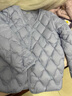 笛莎（DEESHA）童裝女童2025秋冬季甜美可愛(ài)連帽輕薄短款羽絨服 加勒比藍AZ 160 曬單實(shí)拍圖