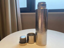 德斯漢菲純鈦保溫壺大容量男士戶(hù)外隨行露營(yíng)鈦合金水杯子帶蓋便攜運動(dòng)水壺 【結晶款】雙杯蓋-保溫水壺 0.8L 曬單實(shí)拍圖