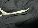 CLOR休閑褲子男夏季闊腿潮流純棉薄款舒適運(yùn)動(dòng)寬松直筒褲CM01黑色4XL 曬單實(shí)拍圖