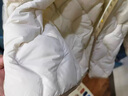 巴拉巴拉輕薄款羽絨服女童男童嬰幼兒冬季新款寶寶外套時(shí)尚萌 奶油白-小熊壓膠-10501-白鴨絨 110 cm 充絨量39g 曬單實(shí)拍圖