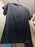 七匹狼短袖T恤男夏季絲光棉上衣青年休閑LOGO體恤男裝 黑色 175/52A/XL 曬單實(shí)拍圖