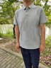益云 工作服polo文化衫定制t恤純棉工服企業(yè)短袖男女刺繡印logo廣告衫 A款霧藍(lán)-男女通款 XL 曬單實(shí)拍圖