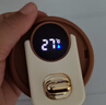EWIWE復古智能咖啡杯不銹鋼材質(zhì)車(chē)載出行便攜咖啡杯推蓋開(kāi)蓋帶鎖扣提繩 白咖配色/約430ml 曬單實(shí)拍圖