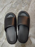 果洛菲（GUOLUOFEI）踩屎感eva拖鞋男女夏季浴室洗澡大碼防滑男士涼拖鞋 黑色 46-47 曬單實(shí)拍圖