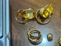 菜百首飾 黃金耳飾 足金溫婉氣質(zhì)鐳射花紋耳環(huán) 計價 HJ 黃金耳飾 約4.85g 曬單實拍圖