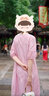 浮云堂.風(fēng)」玉縑.新中式改良刺繡粉色連衣裙女2025春夏禪意國風(fēng)茶服 粉色 M 曬單實(shí)拍圖