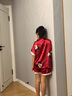 童話(huà)課堂兒童睡衣女童夏季薄款冰絲女孩中大童親子裝寶寶母女家居服套裝 米奇 140 建議身高130-140厘米左右 曬單實(shí)拍圖