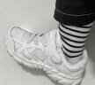 Skechers斯凯奇童鞋儿童跑步鞋男女童小白鞋6-16岁秋冬学生运动鞋998095L 雪白色/WHT 35码 实拍图