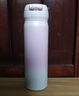 膳魔師（THERMOS）保溫杯純色不銹鋼輕量潮流漸變車(chē)載旅行女生禮物 JNL 藍色【304不銹鋼】500ml 曬單實(shí)拍圖