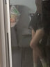 芯王破洞牛仔短褲女黑灰色高腰新款高腰顯瘦顯高毛邊闊腿a字熱褲子ly 曬單實拍圖