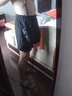 卡梵霖（KAFANLIN）跑步短褲男夏季美式運動(dòng)田徑馬拉松速干內襯假兩件訓練健身短褲 冰絲短褲【雙層內里 速干】黑黑 XL 曬單實(shí)拍圖