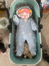 HEGERBABY高端嬰兒車(chē)0-3歲用折疊可坐可躺帶減震新生兒寶寶高景觀(guān)嬰兒車(chē) 荷綠+安全提籃【新升級頂配款】 曬單實(shí)拍圖