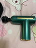 康仕坦（kingsway）迷你mini筋膜槍筋膜機肌肉放松槍球健身運動(dòng)訓練手持式按摩槍按摩棒錘肌筋膜儀頸椎按摩器 豪華按鍵款綠色（4頭+降噪+電量顯示） 曬單實(shí)拍圖