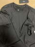京东京造 速干运动T恤男 夏季凉感吸湿 健身跑步短袖训练球衣 黑色 S 实拍图