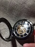 機械懷表復古翻蓋復古懷表學(xué)生項鏈表發(fā)條掛表生日禮物送朋友同學(xué) 凹凸鏡鎢鋼黑 48mm手動(dòng)款 曬單實(shí)拍圖