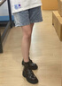 珂卡芙（KEKAFU）加絨馬丁靴女春季新款漆皮靴子女短靴女高級(jí)感機(jī)車女靴短筒皮靴女 黑色 加絨 跟高4.5CM 38 曬單實(shí)拍圖