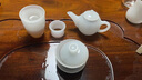 介屋 琉璃白玉功夫茶具套裝家用茶杯輕奢客廳辦公室用高端會客茶壺 9頭致白茶壺茶具+蓋碗+六君子 曬單實拍圖