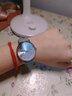 聚利時(shí)Julius手表女韓版氣質(zhì)大表盤(pán)中國風(fēng)拼接色大表盤(pán)日歷學(xué)生潮流知性初高中生帶日期女士石英表 天空藍 曬單實(shí)拍圖