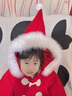 G.DUCKKIDS小黃鴨女童外套秋冬兒童大衣女寶寶紅色公主斗篷女孩上衣洋氣披肩 酒紅色 90 尺碼1~2歲【 80-90cm】 曬單實拍圖