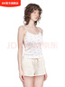BM上衣吊帶背心蕾絲邊夏季設計感小眾少女純欲風(fēng)修身顯瘦百搭內搭 白色 均碼 曬單實(shí)拍圖