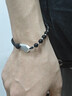 燁逐仿黑曜石手鏈男潮流簡(jiǎn)約百搭高級感設計三生石手串女送男生日禮物 三生石手鏈J293 曬單實(shí)拍圖