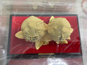 法帝班奧 FADYBORL福壽雙全壽桃擺件絨沙金工藝品送爺爺奶奶老人生日禮物祝賀壽禮品 大號福壽雙全 曬單實(shí)拍圖