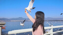 歌依妮2025春秋季女裝甜美小個子短款慵懶風寬松鏤空罩衫毛衣針織衫上衣 粉色 M 曬單實拍圖