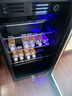 新飛（frestec）冰吧冷藏柜 歐式恒溫紅酒柜酒店家用電冰箱迷你小型單門辦公室保鮮展示留樣茶葉飲料藥品柜 118升黑內(nèi)膽【冷藏+微冷凍+帶燈+帶鎖】 曬單實拍圖