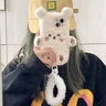 鹿途者 DEERWALK秋冬ins毛絨卡通小熊適用iphone16promax手機殼毛茸茸蘋(píng)果15小眾可愛(ài)12pro女款11防摔16全包保護套 卡通小熊毛絨殼-白色 iPhone 15 曬單實(shí)拍圖
