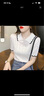 艾妃琳衣服女夏天的夏季新款半袖冰絲短袖T恤女短袖恤女裝夏裝潮短款氣 白色-體桖女 M -體桖女 曬單實拍圖