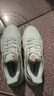361°女鞋運動(dòng)鞋女休閑鞋2026春季新款加絨皮面跑步鞋子厚底老爹鞋女 羽毛白/鋅鐵灰 38 曬單實(shí)拍圖