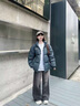LEMANISMlemanism三防黑色色服男女輕薄冬季情侶短款保暖外套加厚面包 墨綠色 M 曬單實拍圖