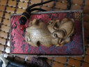 陶木緣 金絲楠木招財貔貅手把件 雕刻創(chuàng  )意文玩家居擺件掛件工藝禮品 曬單實(shí)拍圖
