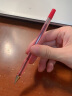 百乐（PILOT）圆珠笔啄木鸟原子笔中油笔宝珠笔透明可视笔杆BP-S-F 0.7MM 红色12支装  实拍图