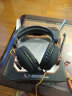 欧凡（OVANN） X7 头戴式专业游戏电脑耳机 舒适大耳罩语音带麦克风话筒 黑橙色 实拍图