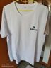 花花公子短袖t恤男裝夏季膚國潮涼感寬松T恤圓領(lǐng)打底衫logo上衣服飾 白色 XL （125-145斤） 曬單實(shí)拍圖