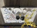 指間砂釉下彩2025青花瓷碗碟套裝家用輕奢骨瓷餐具陶瓷碗盤(pán)喬遷盤(pán)子碗筷 年年有余58件實(shí)用配品鍋 58頭 曬單實(shí)拍圖