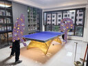 紅雙喜乒乓球臺室內標準大彩虹金彩虹比賽用可折疊乒乓球桌【發(fā)順豐】 【發(fā)順豐】插電款金彩虹+高檔球拍+三星球 曬單實(shí)拍圖