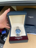 浪琴（LONGINES）彭于晏推薦 瑞士手表 康卡斯?jié)撍盗?機(jī)械鋼帶男表 L37814966 藍(lán)色太陽飾紋41.0 mm 曬單實(shí)拍圖