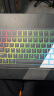 RK98机械键盘无线2.4G有线蓝牙三模键盘笔记本家用办公台式机游戏键盘100键98配列RGB背光白色K黄轴 实拍图