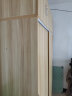 骏德 衣柜推拉门 简易木质柜子衣橱简约推拉门衣柜 木 浅胡桃色（加厚板材） B款长160cm+顶柜 实拍图