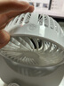 yawater迷你學(xué)生usb可充電帶電池白色電腦桌面辦公室小型小風(fēng)扇宿舍桌上電風(fēng)扇大號小電扇 素紗白 小鋼炮 內置2000毫安 可充電電池 曬單實(shí)拍圖