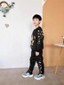 皮爾卡丹（pierre cardin）兒童衛(wèi)衣套裝8-9歲童裝5男童長袖春秋裝6街舞衣服7洋氣時(shí)髦13帥 黑色 收藏+項(xiàng)鏈 120 適合身高1米1左右 曬單實(shí)拍圖