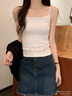 俞兆林莫代爾吊帶背心女可外穿夏季2025新款無(wú)袖內搭女修身顯瘦打底上衣 白色 L 碼【適合105-135斤】 曬單實(shí)拍圖