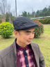 SOMUBAY中老年人爸爸帽子男秋冬加絨保暖鴨舌帽爺爺老頭老人帽英倫前進(jìn)帽 黑色 均碼（56-60cm） 曬單實(shí)拍圖
