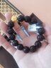 月石緣999黃金轉(zhuǎn)運(yùn)珠小葉紫檀貔貅手串男輕奢手鏈足金送老公父親禮物 【999黃金銅錢球款】貔貅手串 曬單實(shí)拍圖