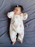 愛(ài)貝迪拉新生嬰兒衣服連體夾棉冬裝秋季2024新款52碼初生滿月幼寶寶蝴蝶衣 【夾棉連體衣】櫻桃小兔 59cm 曬單實(shí)拍圖